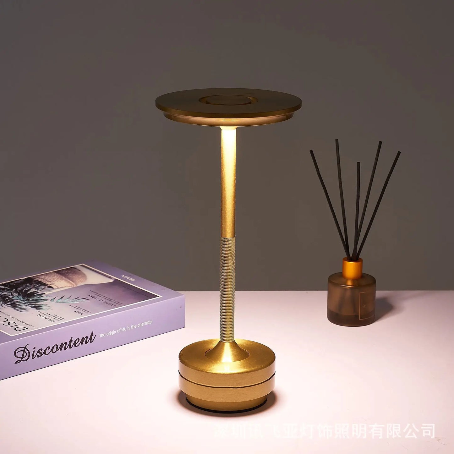 DecorBites™ Simple charging LED Desk Lamp restaurant bar desk lamp dimming atmosphere retro portable charging touch USB desk lamp