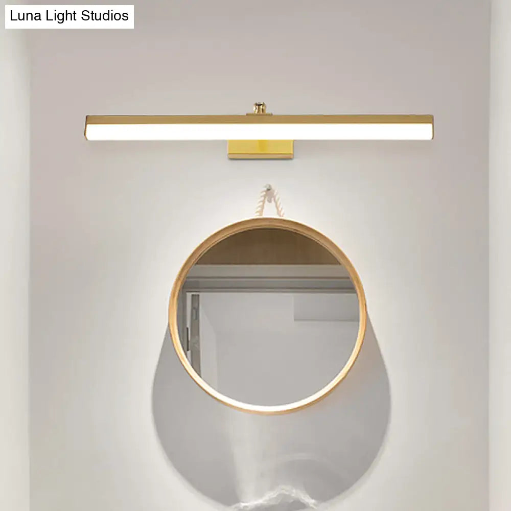 DecorBites™ Sleek Brass LED Wall Mounted Vanity Light Fixture