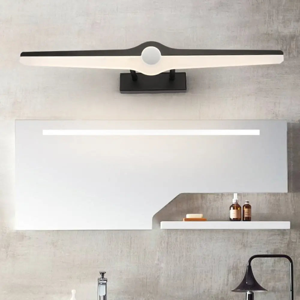 DecorBites™ Stylish LED Wall Mount Light with Aluminum and Acrylic Design - Black/White (16"/29" Dia)