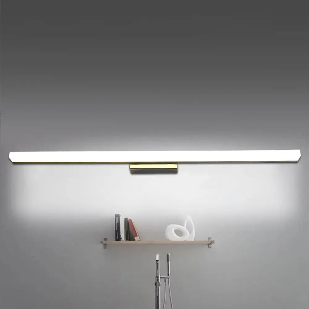 DecorBites™ Ultra-Thin Nordic Acrylic LED Vanity Lamp - 16"/20" Dia - Silver, Warm/White Light