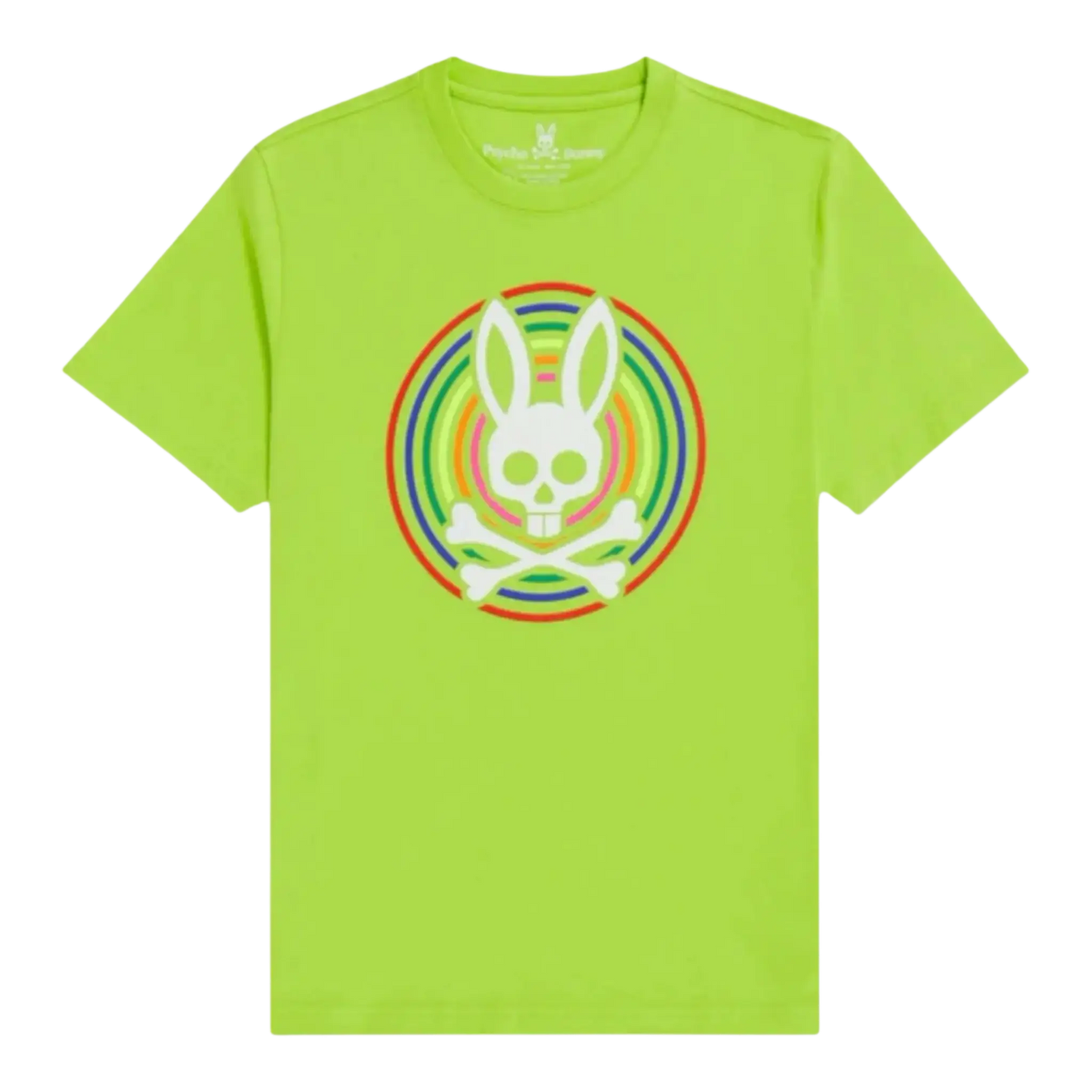 Psycho Bunny Andrew Men Big and Tall T‑Shirt Acid Lime