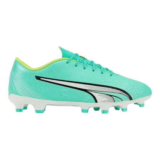 Puma Ultra Play FG/AG Men Firm Ground Soccer Cleats Electric Peppermint/White/Fast Yellow