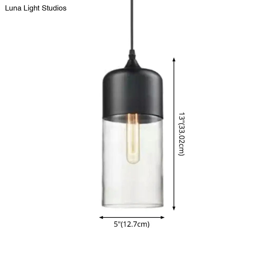 DecorBites™ 1 Light Pendant Lighting Retro Industrial Style Glass Pendant Ceiling Lights for Restaurant