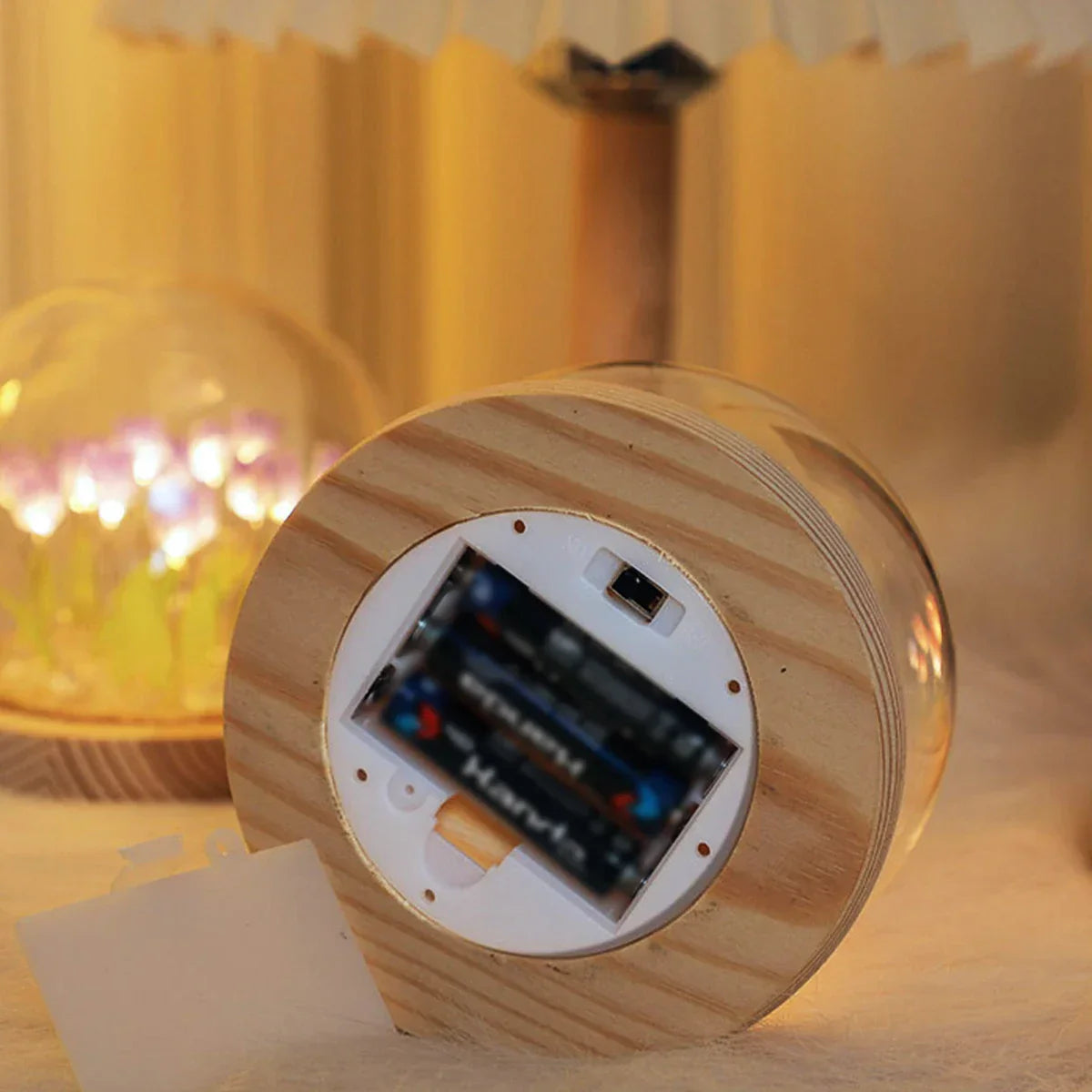 DecorBites™ 10/20Pcs Tulip Night Light Battery Operated Tulip Flower Table Lamp DIY Simulation Tulip LED Nightlight Handmade Bedside Light