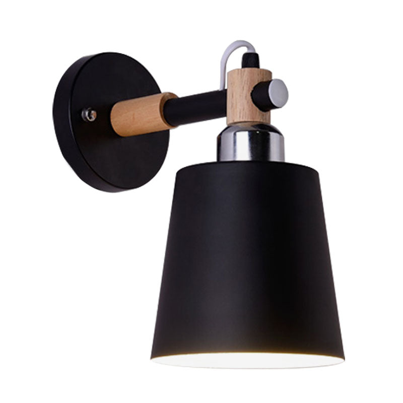DecorBites™ Nordic Monochrome Rotatable Wall Lamp with Empire Shade, Ideal for Stairs