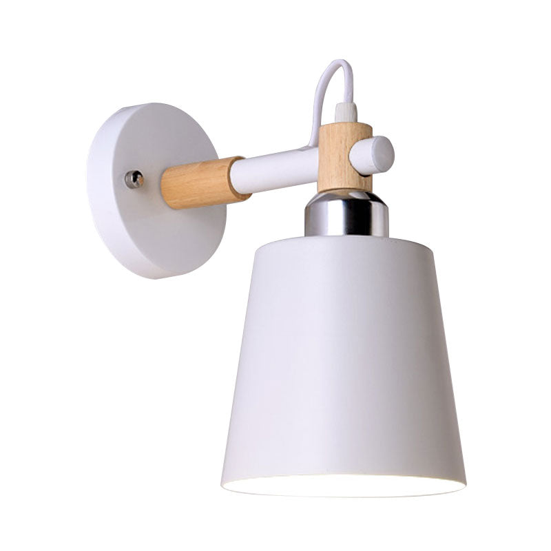 DecorBites™ Nordic Monochrome Rotatable Wall Lamp with Empire Shade, Ideal for Stairs