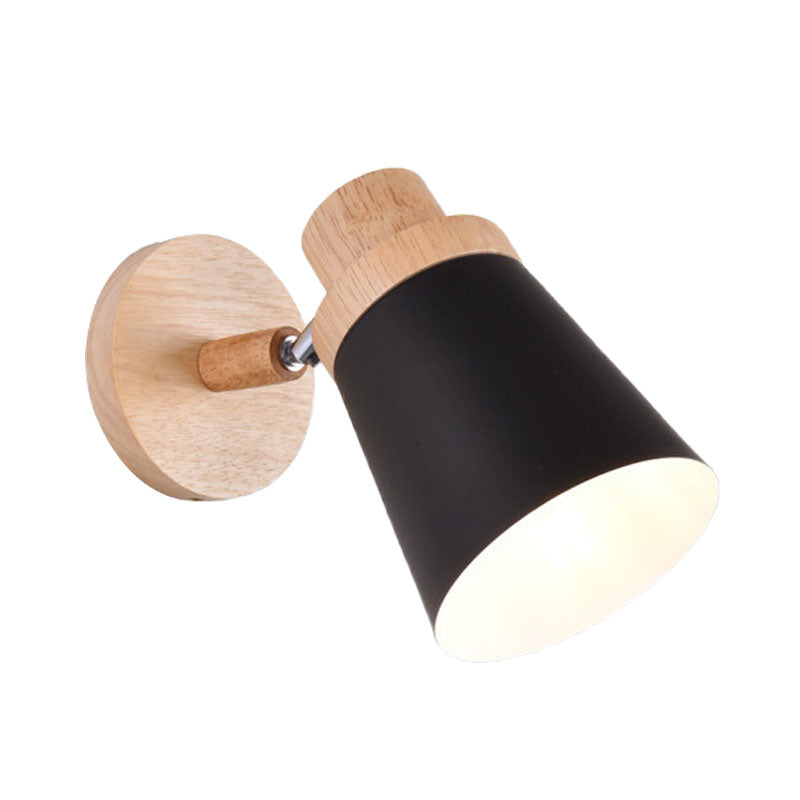 DecorBites™ Nordic Style Rotatable Wall Lamp for Baby Room with Coolie Shade and Metal Base