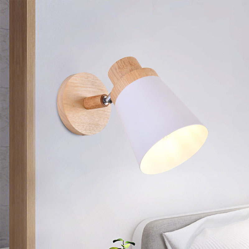 DecorBites™ Nordic Style Rotatable Wall Lamp for Baby Room with Coolie Shade and Metal Base