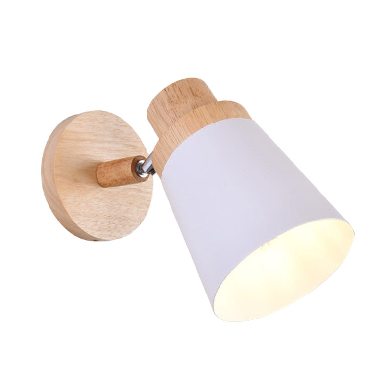 DecorBites™ Nordic Style Rotatable Wall Lamp for Baby Room with Coolie Shade and Metal Base