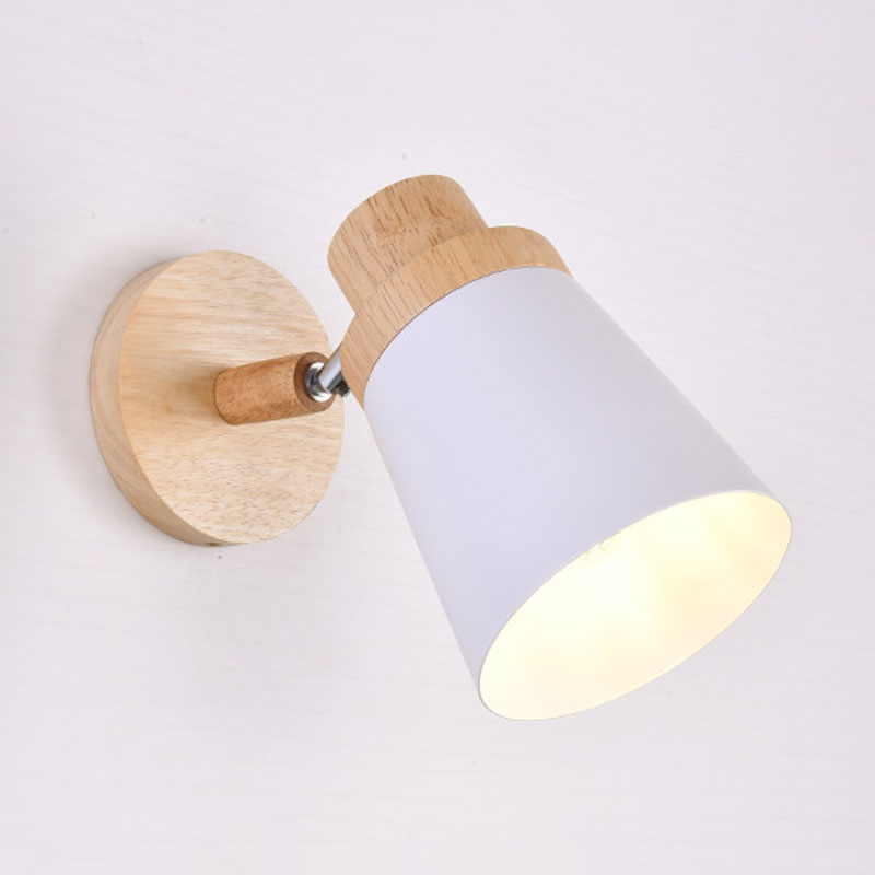 DecorBites™ Nordic Style Rotatable Wall Lamp for Baby Room with Coolie Shade and Metal Base