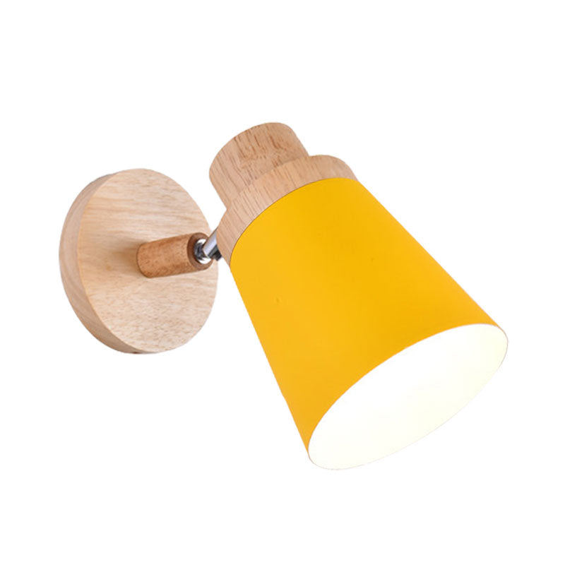 DecorBites™ Nordic Style Rotatable Wall Lamp for Baby Room with Coolie Shade and Metal Base