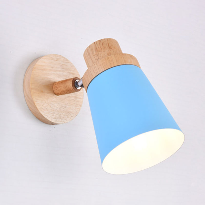 DecorBites™ Nordic Style Rotatable Wall Lamp for Baby Room with Coolie Shade and Metal Base