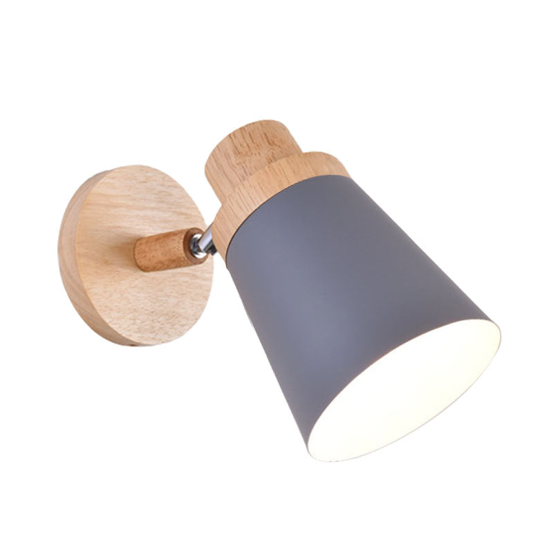 DecorBites™ Nordic Style Rotatable Wall Lamp for Baby Room with Coolie Shade and Metal Base