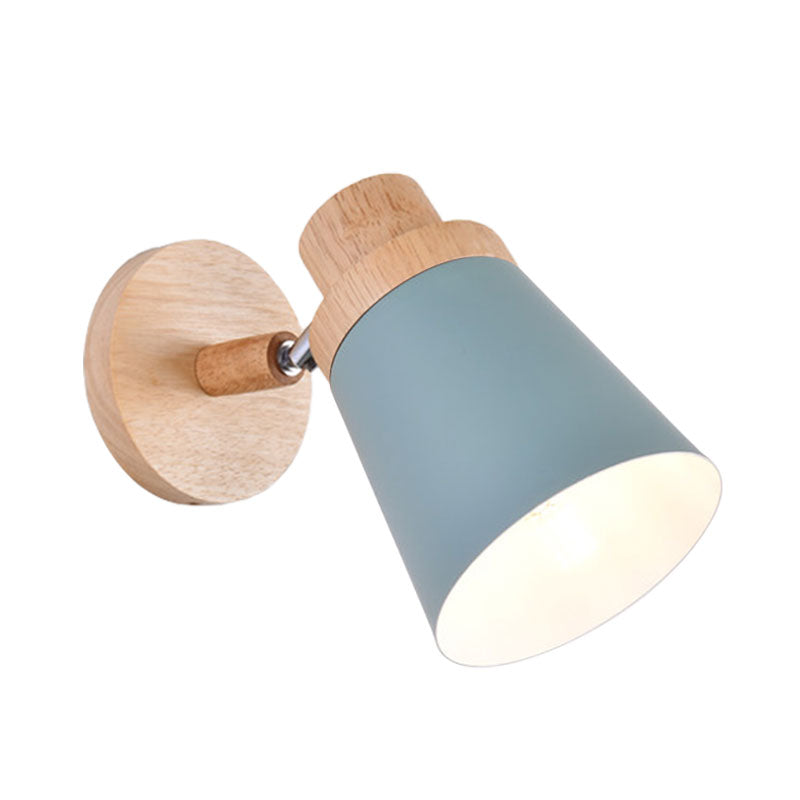 DecorBites™ Nordic Style Rotatable Wall Lamp for Baby Room with Coolie Shade and Metal Base