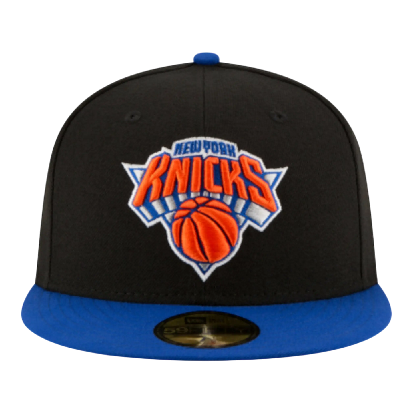 New Era 59FIFTY NBA New York Knicks 2-Tone Men Fitted Hat Black/Blue