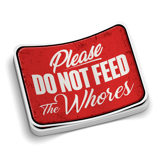 Do Not Feed - Hard Hat Decal