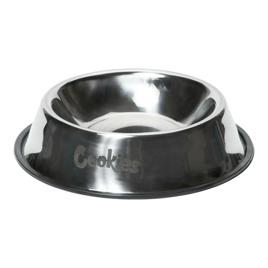 Cookies Original Logo Dog Bowl Silver