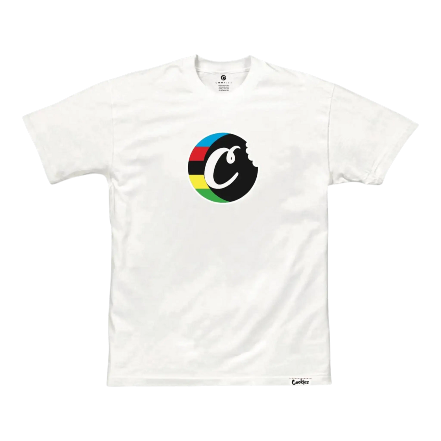 Cookies Block Logo T-Shirt Men White