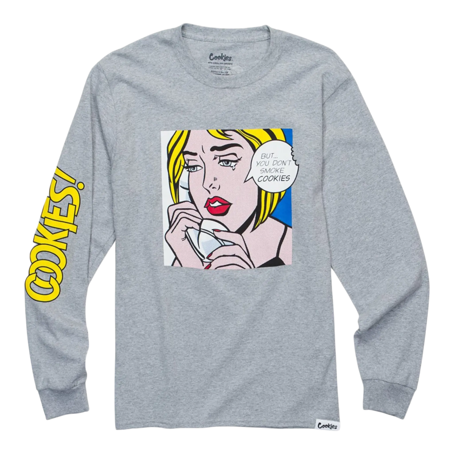 Cookies Arch Logo T-Shirt Men Heather Grey