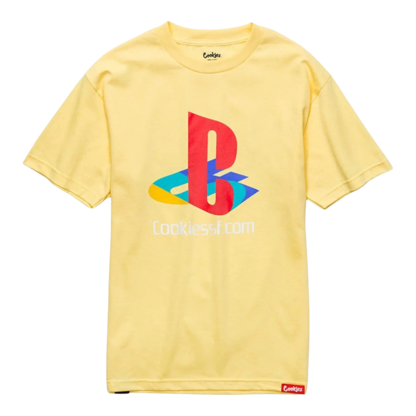 Cookies Classic Arch Logo T-Shirt Men Banana Yellow