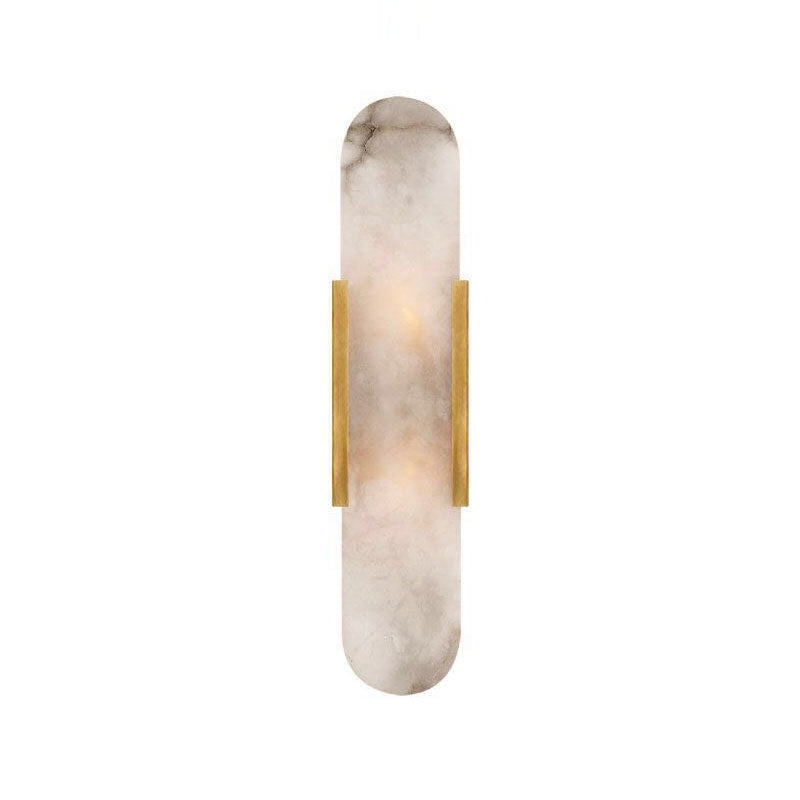 DecorBites™ Gold Metal Wall Lamp with Postmodern Design and 1 Light for Living Rooms