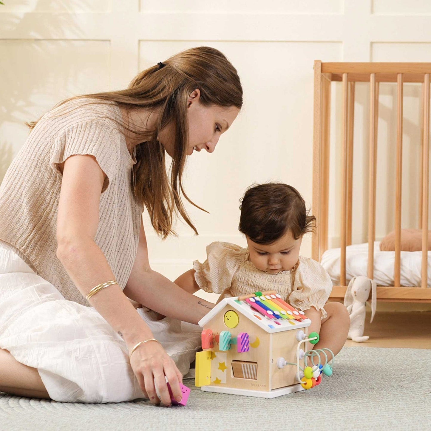 Tiny Land® Cottage Activity Cube - Rainbow