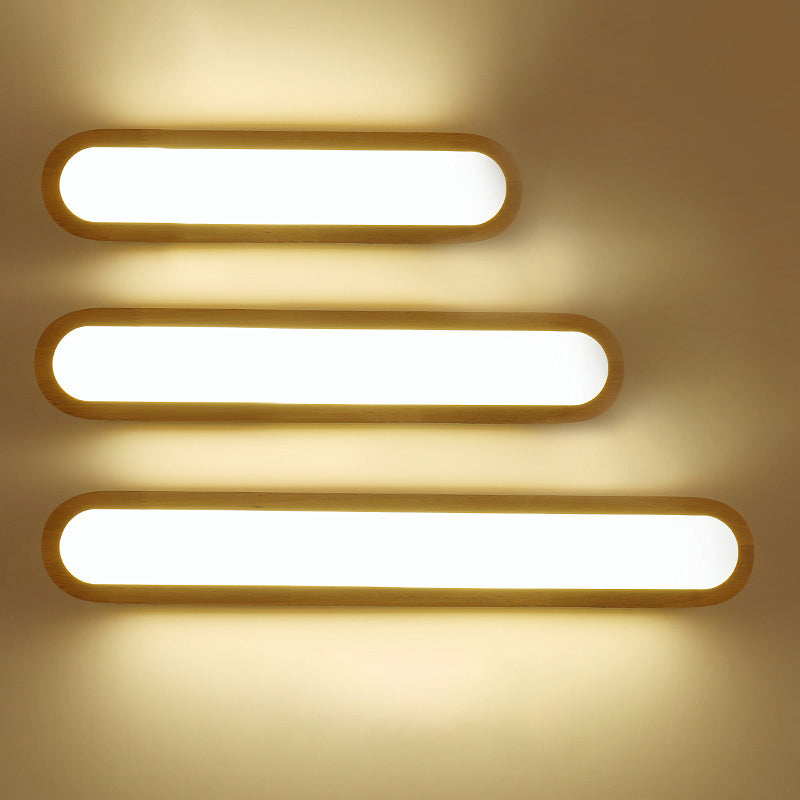 DecorBites™ Contemporary LED Sconce Vanity Light for Bedroom - Oval Elongated Acrylic Fixture