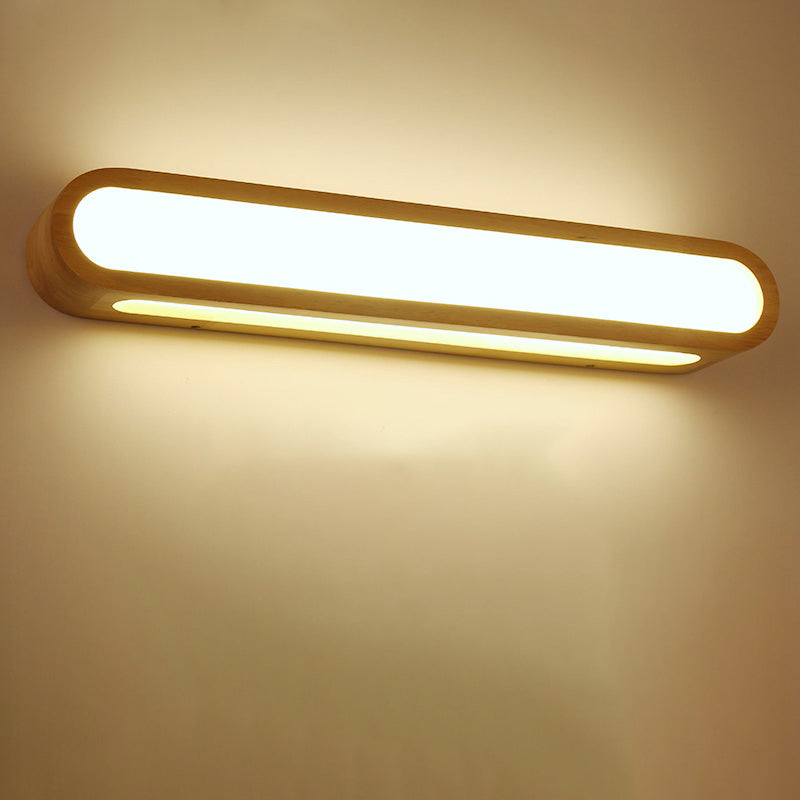 DecorBites™ Contemporary LED Sconce Vanity Light for Bedroom - Oval Elongated Acrylic Fixture