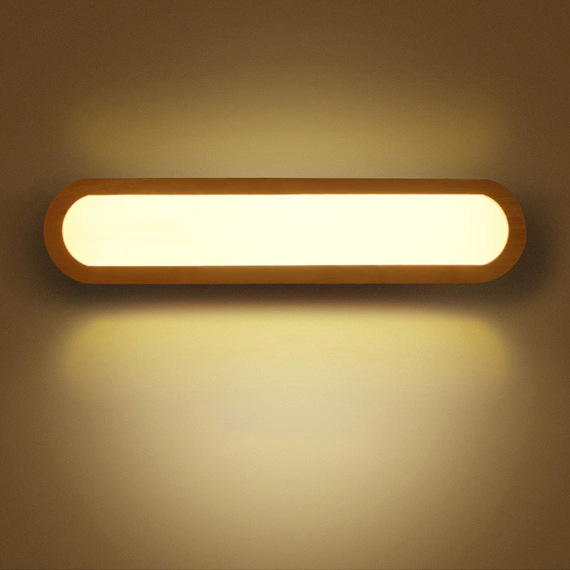 DecorBites™ Contemporary LED Sconce Vanity Light for Bedroom - Oval Elongated Acrylic Fixture