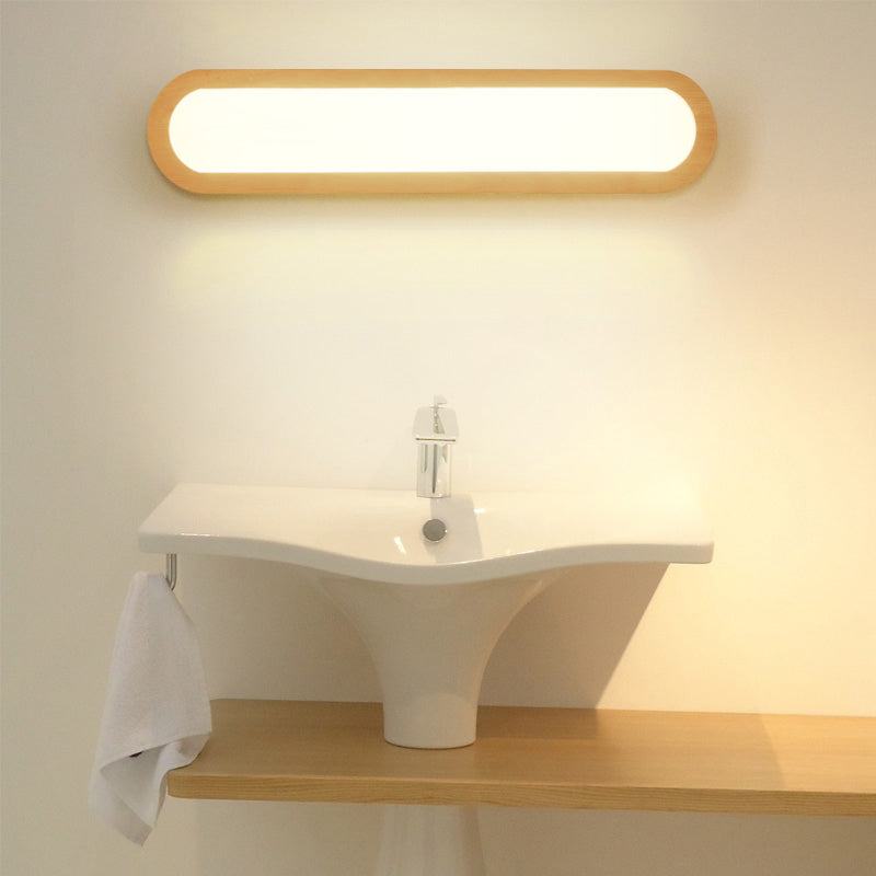 DecorBites™ Contemporary LED Sconce Vanity Light for Bedroom - Oval Elongated Acrylic Fixture