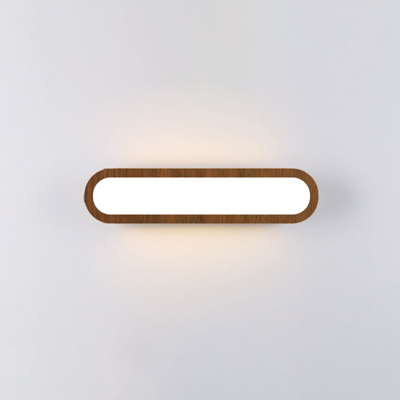 DecorBites™ Contemporary LED Sconce Vanity Light for Bedroom - Oval Elongated Acrylic Fixture