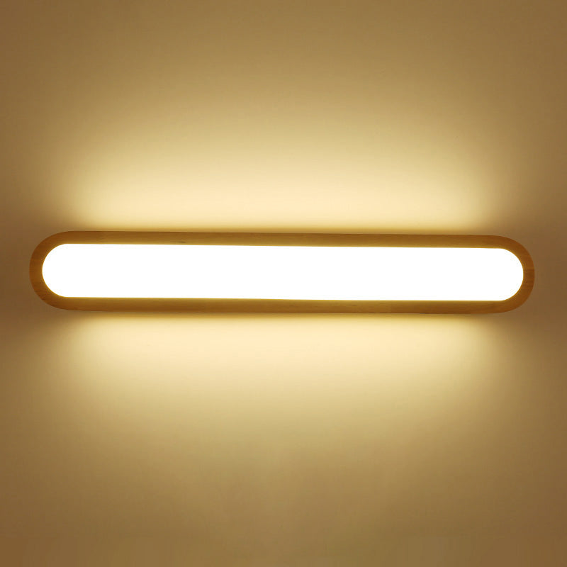 DecorBites™ Contemporary LED Sconce Vanity Light for Bedroom - Oval Elongated Acrylic Fixture