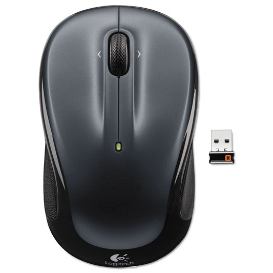 Logitech M325 Wireless Mouse, 2.4 GHz Frequency/30 ft Wireless Range, Left/Right Hand Use, Black