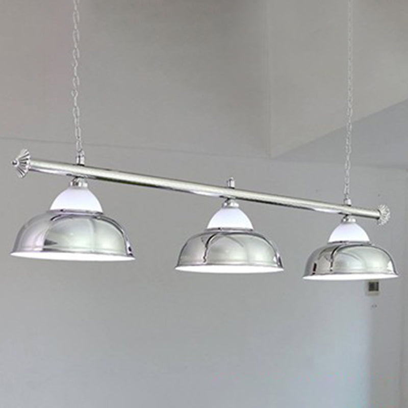 DecorBites™ Stainless Steel Billiard Light - Stylish Country Bowl Game Room Ceiling Lamp