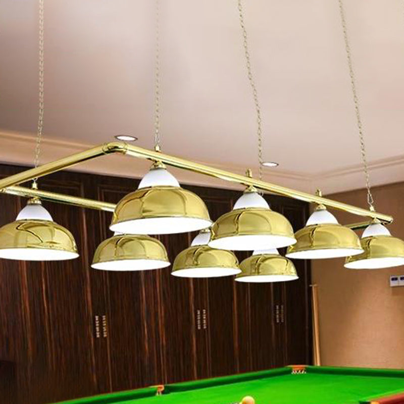 DecorBites™ Stainless Steel Billiard Light - Stylish Country Bowl Game Room Ceiling Lamp