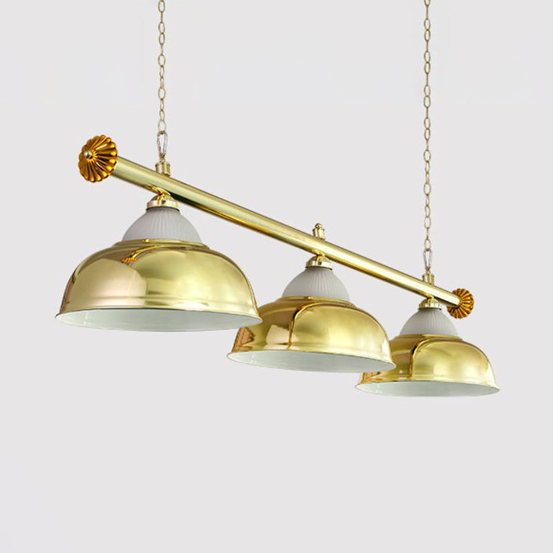 DecorBites™ Stainless Steel Billiard Light - Stylish Country Bowl Game Room Ceiling Lamp