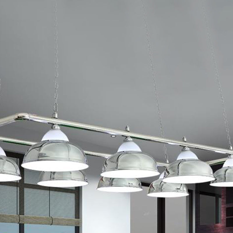 DecorBites™ Stainless Steel Billiard Light - Stylish Country Bowl Game Room Ceiling Lamp