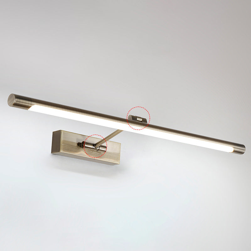 DecorBites™ Swing Arm Tube LED Picture & Vanity Sconce Light - Minimalist Metal Bathroom Lighting