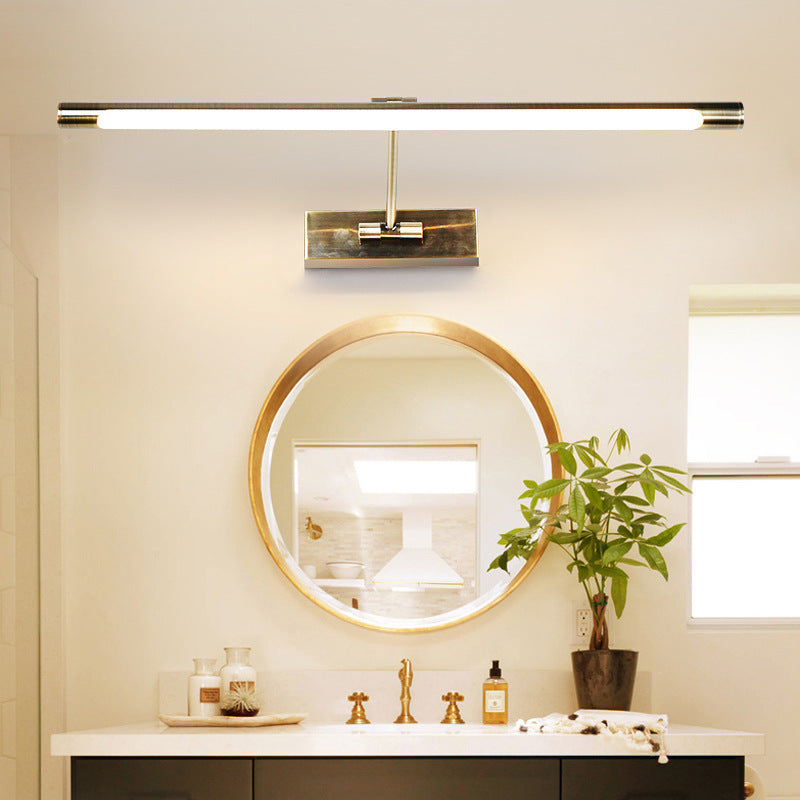 DecorBites™ Swing Arm Tube LED Picture & Vanity Sconce Light - Minimalist Metal Bathroom Lighting
