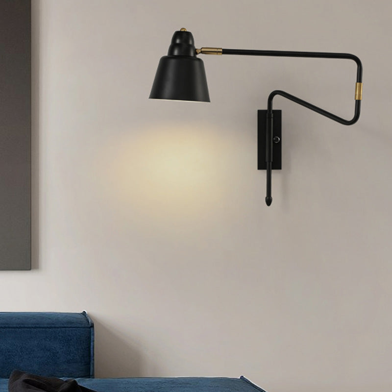 DecorBites™ Modern Wall Mounted Reading Lamp: Retractable Arm, Nordic Style
