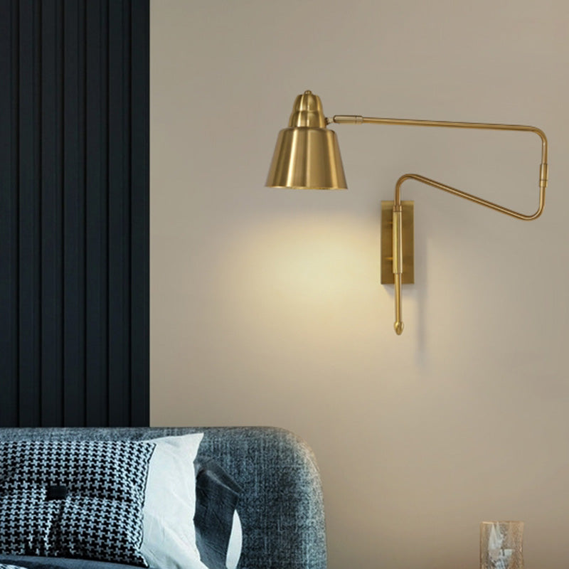 DecorBites™ Modern Wall Mounted Reading Lamp: Retractable Arm, Nordic Style