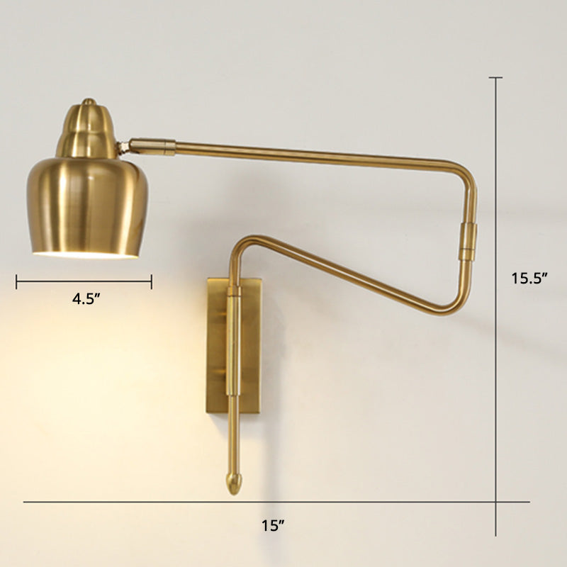 DecorBites™ Modern Wall Mounted Reading Lamp: Retractable Arm, Nordic Style