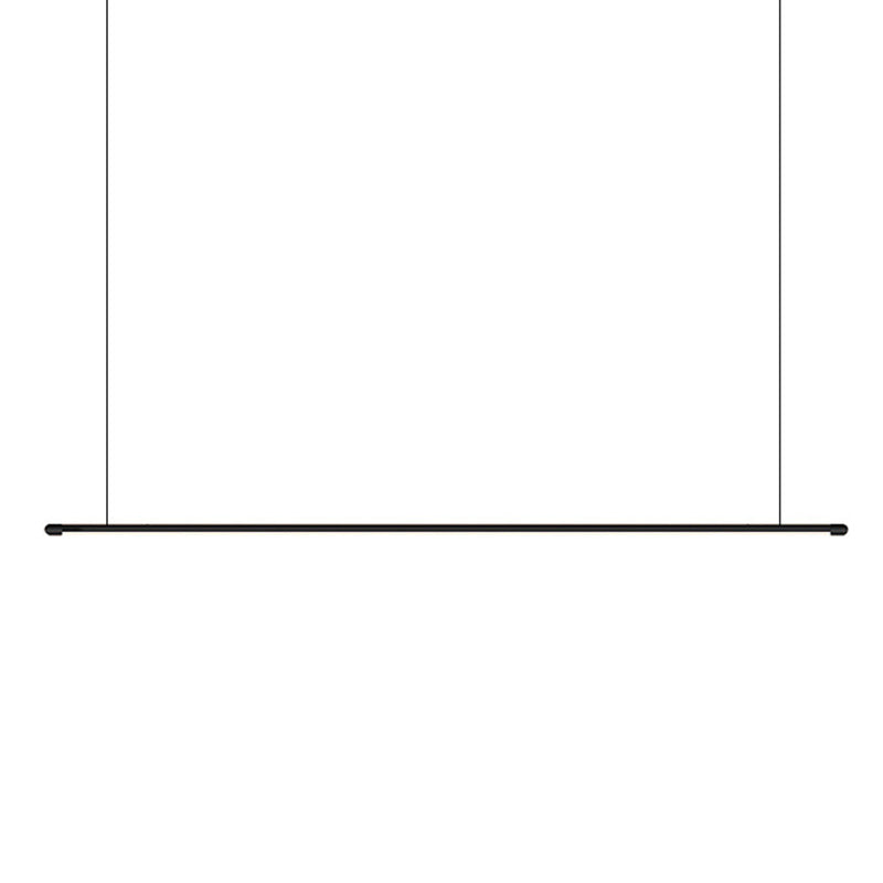 DecorBites™ Sleek LED Pendant Lamp for Kitchen Bar Island - Minimalist Thin Rod Design, Metal Construction, Black Finish