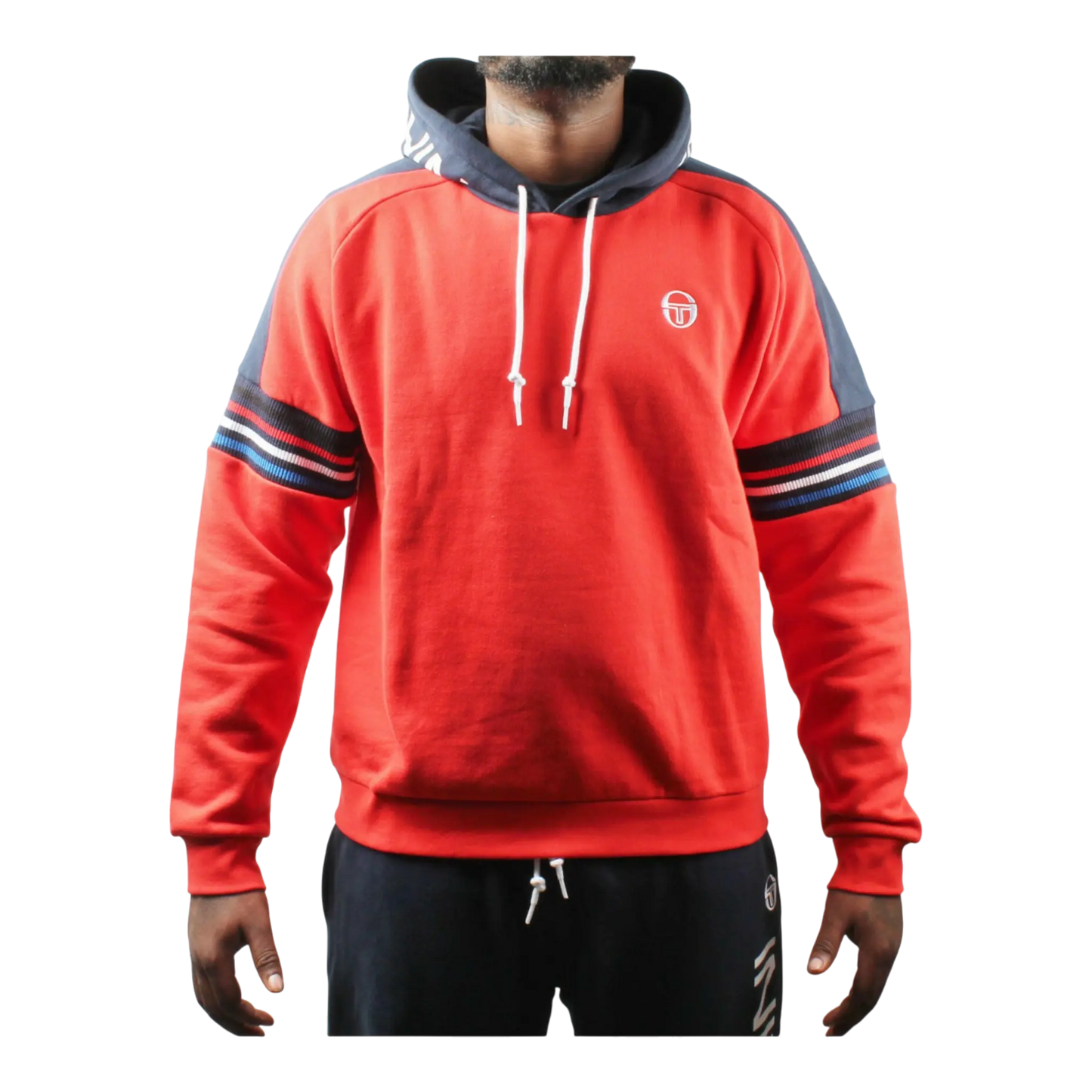 Sergio Tacchini Dominic Pull-Over Men Hoodie Vintage Red/Navy/White