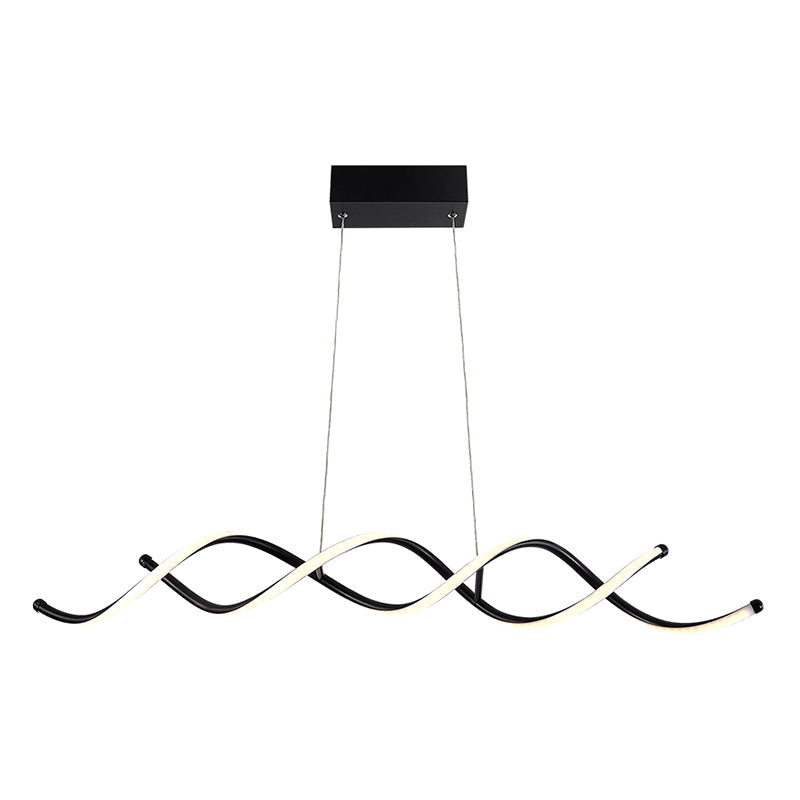DecorBites™ Black Metal LED Pendant Ceiling Light for Contemporary Dining Room Decor