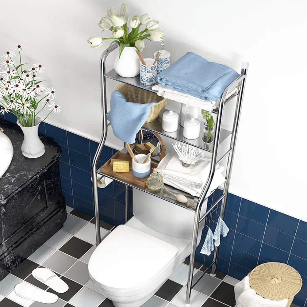 DecorBites™ 3-Tier Over Toilet Metal Storage Shelf
