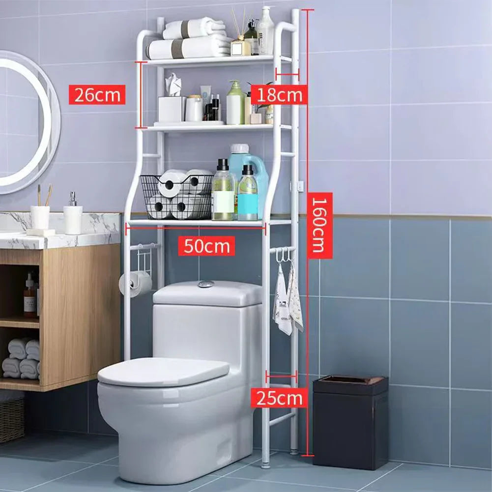 DecorBites™ 3-Tier Over Toilet Metal Storage Shelf
