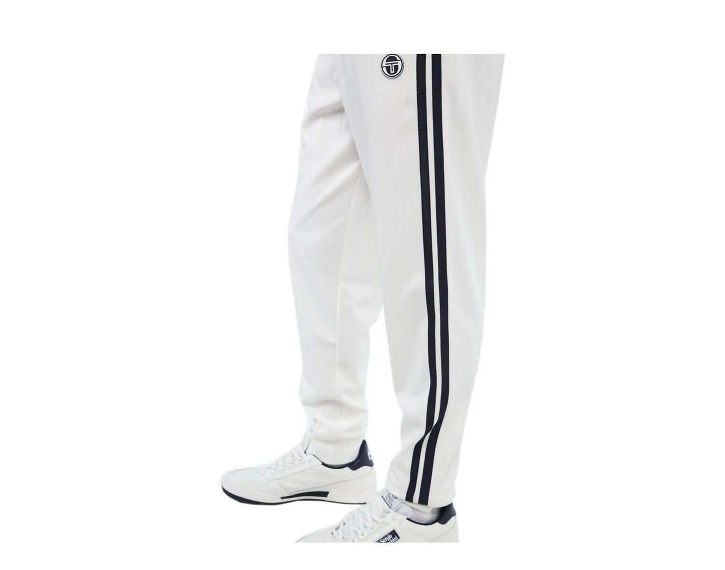 Sergio Tacchini Young Line Men Track Pants Blanc De Blanc/Night Sky