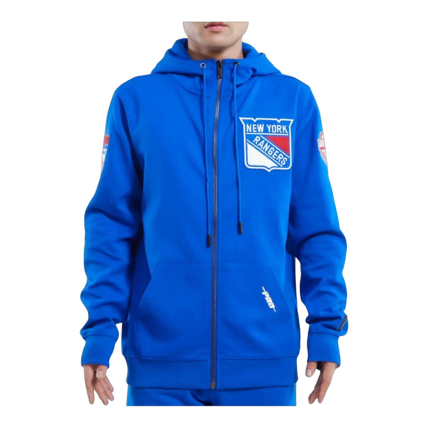 Pro Standard NHL New York Rangers Classic Zip-Up Men Hoodie Royal Blue