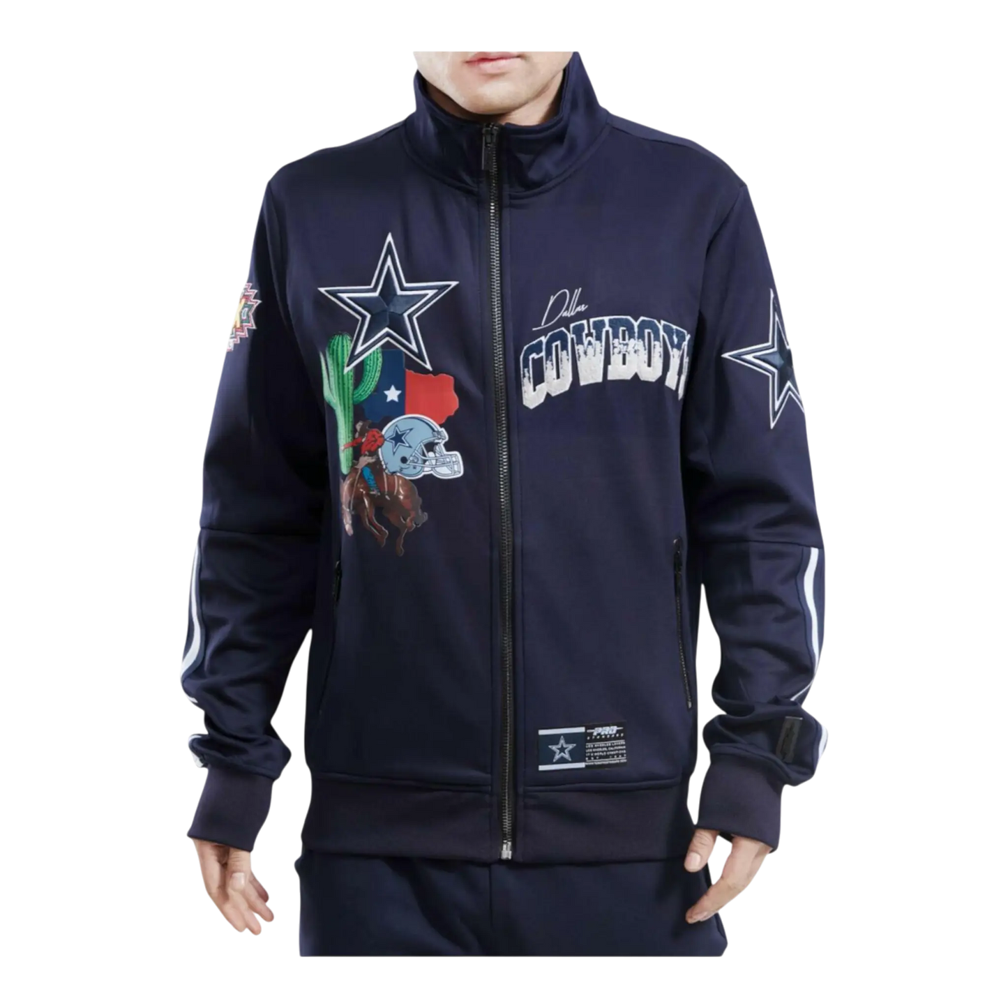 Pro Standard Dallas Cowboys Home Town Men Track Jacket Midnight Navy